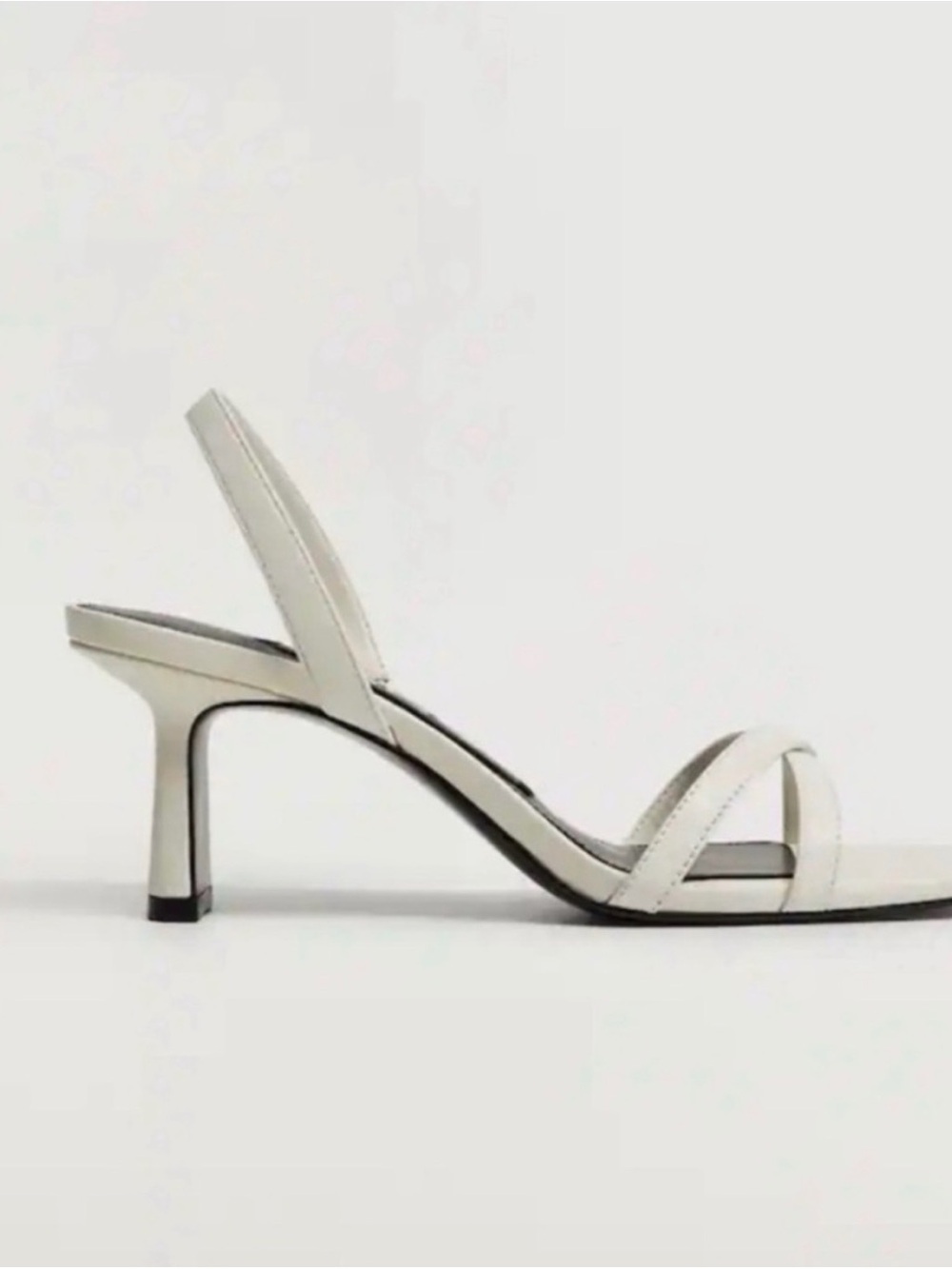 Leather Strappy Slingback Heels